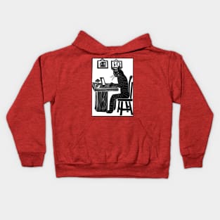 Programmer cat Kids Hoodie